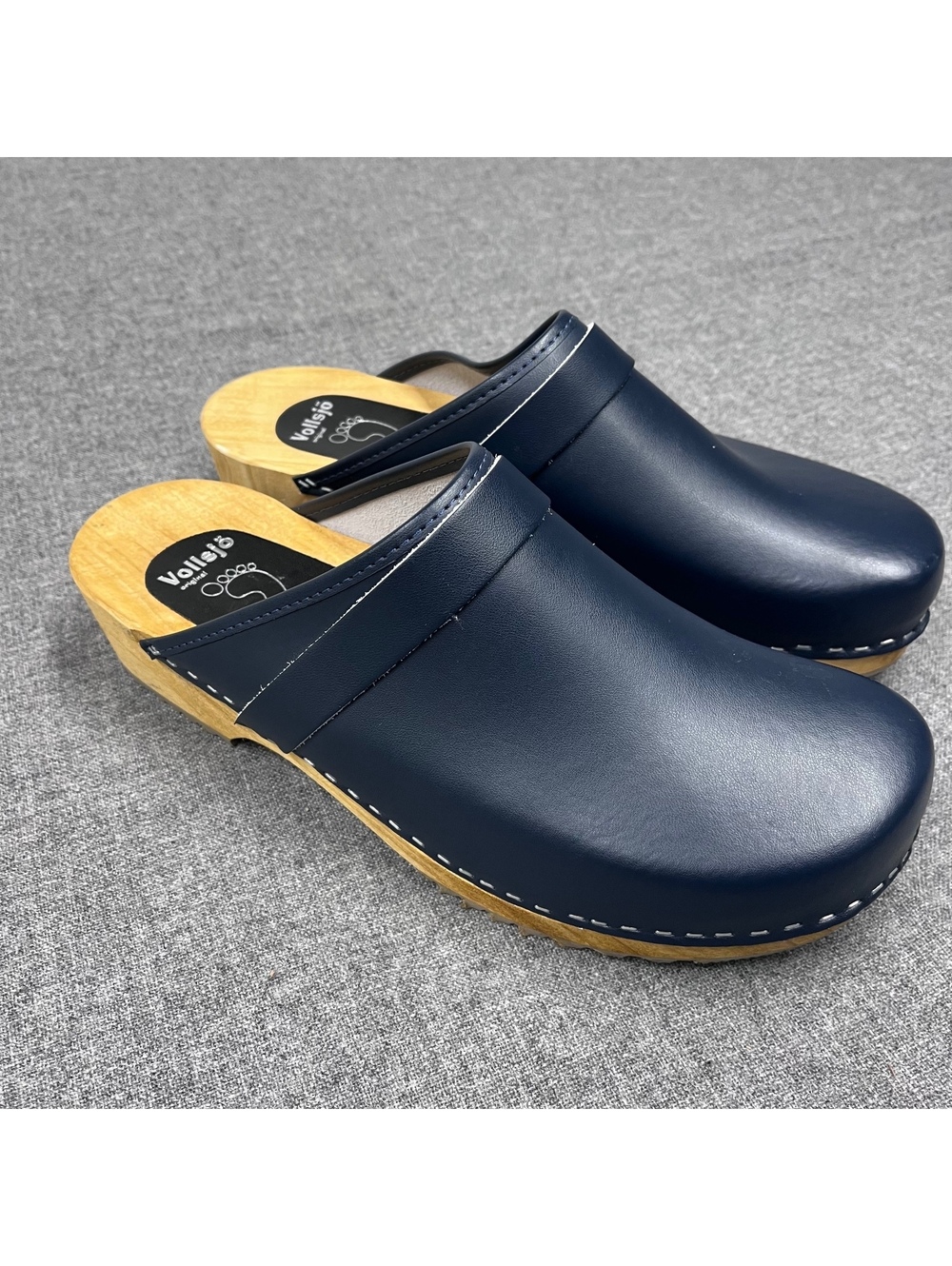 Vollsjo Wood Based Clogs Blue, size 13/47